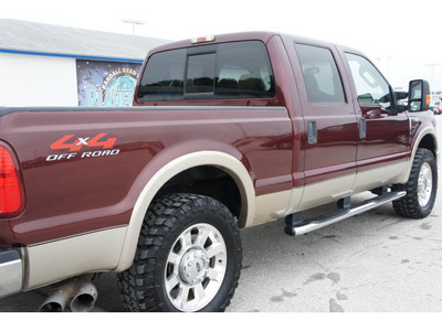 ford f 250 super duty 2009 dk  red lariat diesel 8 cylinders 4 wheel drive automatic 77388