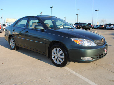 toyota camry 2003 dk  green sedan xle v6 gasoline 6 cylinders front wheel drive automatic 75228