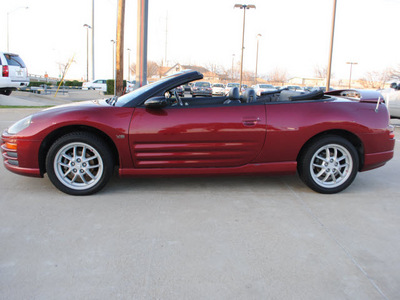 mitsubishi eclipse spyder 2002 red gt gasoline 6 cylinders front wheel drive 5 speed manual 75228