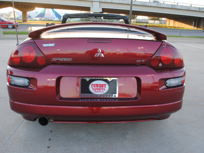 mitsubishi eclipse spyder 2002 red gt gasoline 6 cylinders front wheel drive 5 speed manual 75228
