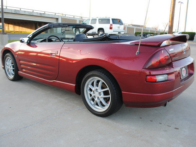 mitsubishi eclipse spyder 2002 red gt gasoline 6 cylinders front wheel drive 5 speed manual 75228