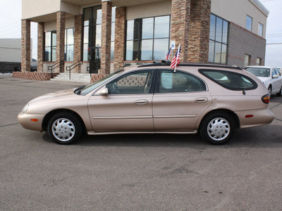 mercury sable 1997 tan wagon gs gasoline 6 cylinders front wheel drive automatic 80229