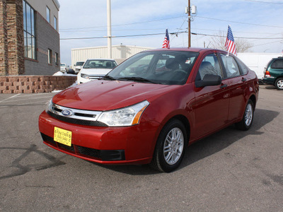 ford focus 2010 red sedan se gasoline 4 cylinders front wheel drive automatic with overdrive 80229