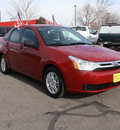 ford focus 2010 red sedan se gasoline 4 cylinders front wheel drive automatic with overdrive 80229