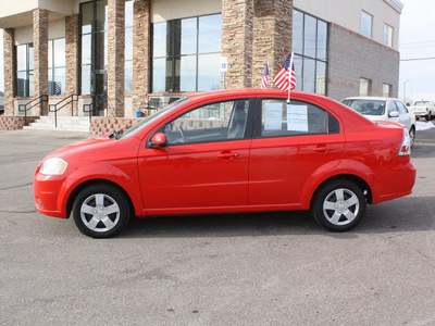 chevrolet aveo 2010 red sedan lt gasoline 4 cylinders front wheel drive automatic 80229