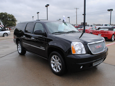 gmc yukon xl 2011 black suv denali flex fuel 8 cylinders all whee drive automatic 76087