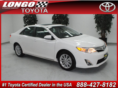 toyota camry 2012 white sedan xle v6 gasoline 6 cylinders front wheel drive automatic 91731