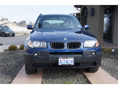 bmw x3 2004 blue suv 3 0i gasoline 6 cylinders all whee drive steptronic 99352