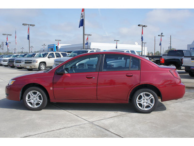 saturn ion 2005 red sedan 2 gasoline 4 cylinders front wheel drive 4 speed automatic 77090