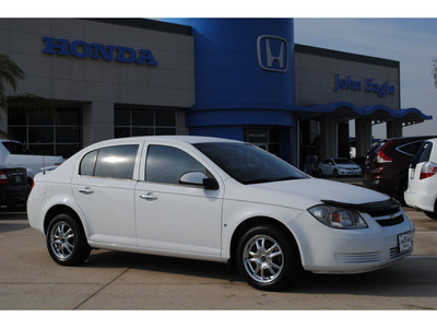 chevrolet cobalt 2009 white sedan ls gasoline 4 cylinders front wheel drive automatic 77065