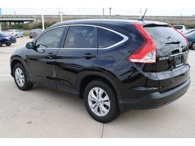 honda cr v 2012 black suv ex l gasoline 4 cylinders front wheel drive automatic with overdrive 77065