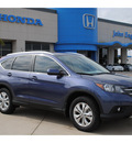 honda cr v 2012 blue suv ex l w navi gasoline 4 cylinders front wheel drive automatic with overdrive 77065