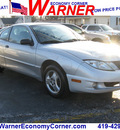 pontiac sunfire 2003 silver coupe gasoline 4 cylinders dohc front wheel drive 5 speed manual 45840