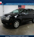 lincoln mkx 2008 black suv gasoline 6 cylinders front wheel drive automatic with overdrive 76108