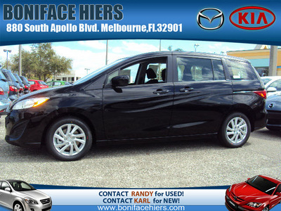 mazda mazda5 2012 black wagon sport at gasoline 4 cylinders front wheel drive automatic 32901