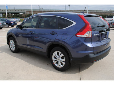 honda cr v 2012 blue suv ex l w dvd gasoline 4 cylinders front wheel drive automatic with overdrive 77065
