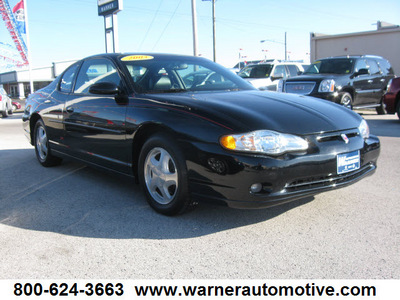 chevrolet monte carlo 2003 black coupe ss gasoline 6 cylinders front wheel drive automatic 45840