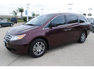honda odyssey 2012 dk  red van ex l gasoline 6 cylinders front wheel drive automatic with overdrive 77065