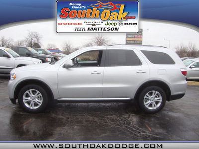 dodge durango 2011 silver suv crew gasoline 6 cylinders all whee drive automatic 60443