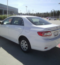 toyota corolla 2011 white sedan le gasoline 4 cylinders front wheel drive automatic 75503