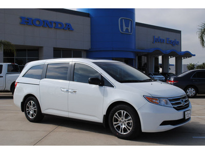 honda odyssey 2012 white van ex l gasoline 6 cylinders front wheel drive automatic with overdrive 77065