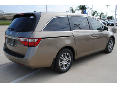 honda odyssey 2012 beige van ex l w dvd gasoline 6 cylinders front wheel drive automatic with overdrive 77065