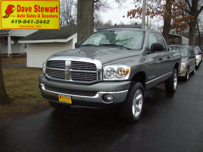 dodge ram pickup 1500 2007 mineral gray metall big horn gasoline 8 cylinders 4 wheel drive automatic 43560