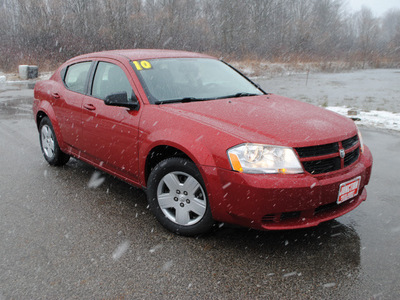 dodge avenger 2010 dk  red sedan sxt gasoline 4 cylinders front wheel drive automatic 44024