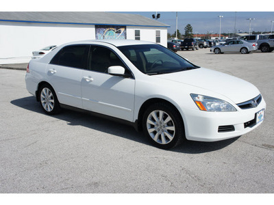 honda accord 2007 white sedan special edition v 6 gasoline 6 cylinders front wheel drive automatic 77388