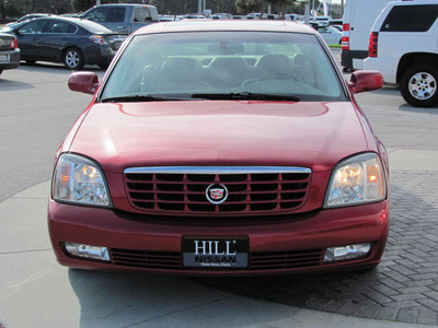 cadillac deville 2003 red sedan dts gasoline 8 cylinders dohc front wheel drive automatic 33884