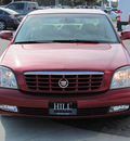 cadillac deville 2003 red sedan dts gasoline 8 cylinders dohc front wheel drive automatic 33884