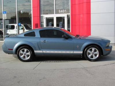 ford mustang 2007 blue coupe gasoline 6 cylinders rear wheel drive automatic 33884