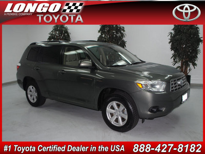 toyota highlander 2008 green suv gasoline 6 cylinders front wheel drive automatic 91731