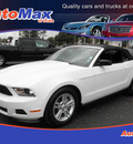 ford mustang 2012 white v6 gasoline 6 cylinders rear wheel drive automatic 34474