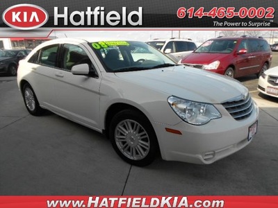 chrysler sebring 2008 white sedan gasoline 4 cylinders front wheel drive 4 speed automatic 43228