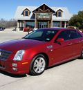 cadillac sts 2008 red sedan gasoline 8 cylinders rear wheel drive automatic 76087