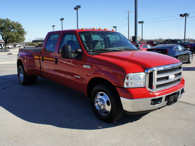 ford f 350 super duty 2005 red xlt diesel 8 cylinders rear wheel drive automatic 76087