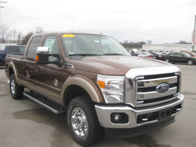ford f 250 super duty 2012 brown lariat biodiesel 8 cylinders 4 wheel drive 6 speed automatic 62863