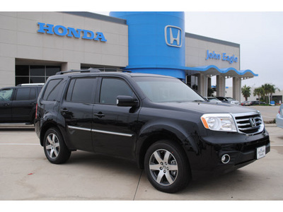 honda pilot 2012 black suv touring gasoline 6 cylinders 4 wheel drive automatic with overdrive 77065