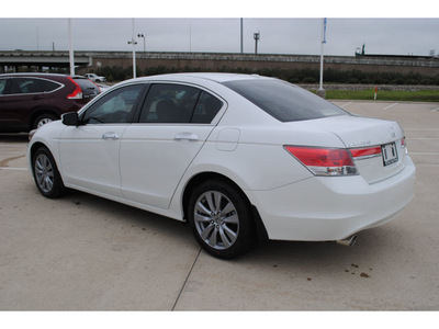 honda accord 2012 white sedan ex l v6 w navi gasoline 6 cylinders front wheel drive automatic 77065