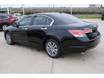 honda accord 2012 black sedan ex l v6 gasoline 6 cylinders front wheel drive automatic 77065