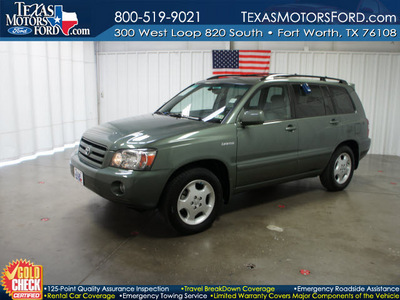 toyota highlander 2006 lt  green suv limited gasoline 6 cylinders front wheel drive automatic with overdrive 76108