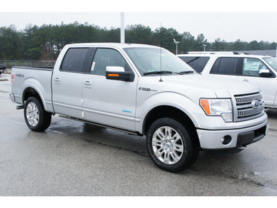 ford f 150 2012 silver platinum gasoline 6 cylinders 4 wheel drive automatic 77388
