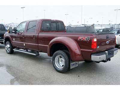 ford f 350 super duty 2012 dk  red lariat biodiesel 8 cylinders 4 wheel drive automatic with overdrive 77388