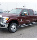 ford f 350 super duty 2012 dk  red lariat biodiesel 8 cylinders 4 wheel drive automatic with overdrive 77388