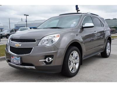 chevrolet equinox 2011 brown ltz gasoline 4 cylinders front wheel drive automatic 77090