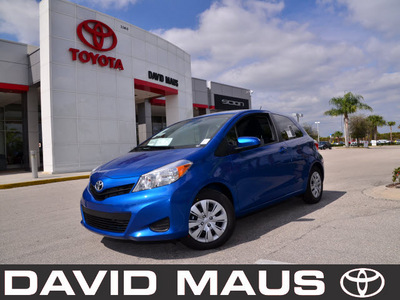 toyota yaris 2012 blue gasoline 4 cylinders front wheel drive automatic 32771