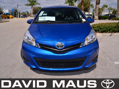 toyota yaris 2012 blue gasoline 4 cylinders front wheel drive automatic 32771