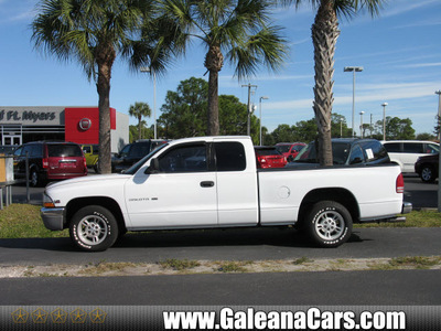 dodge dakota 2000 white pickup truck gasoline 6 cylinders rear wheel drive automatic with overdrive 33912