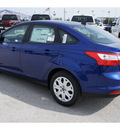 ford focus 2012 blue sedan se gasoline 4 cylinders front wheel drive automatic 77388